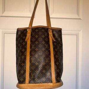 Louis Vuitton Monogram Bucket Purse - Date Code Authenticated- Flawed see photo